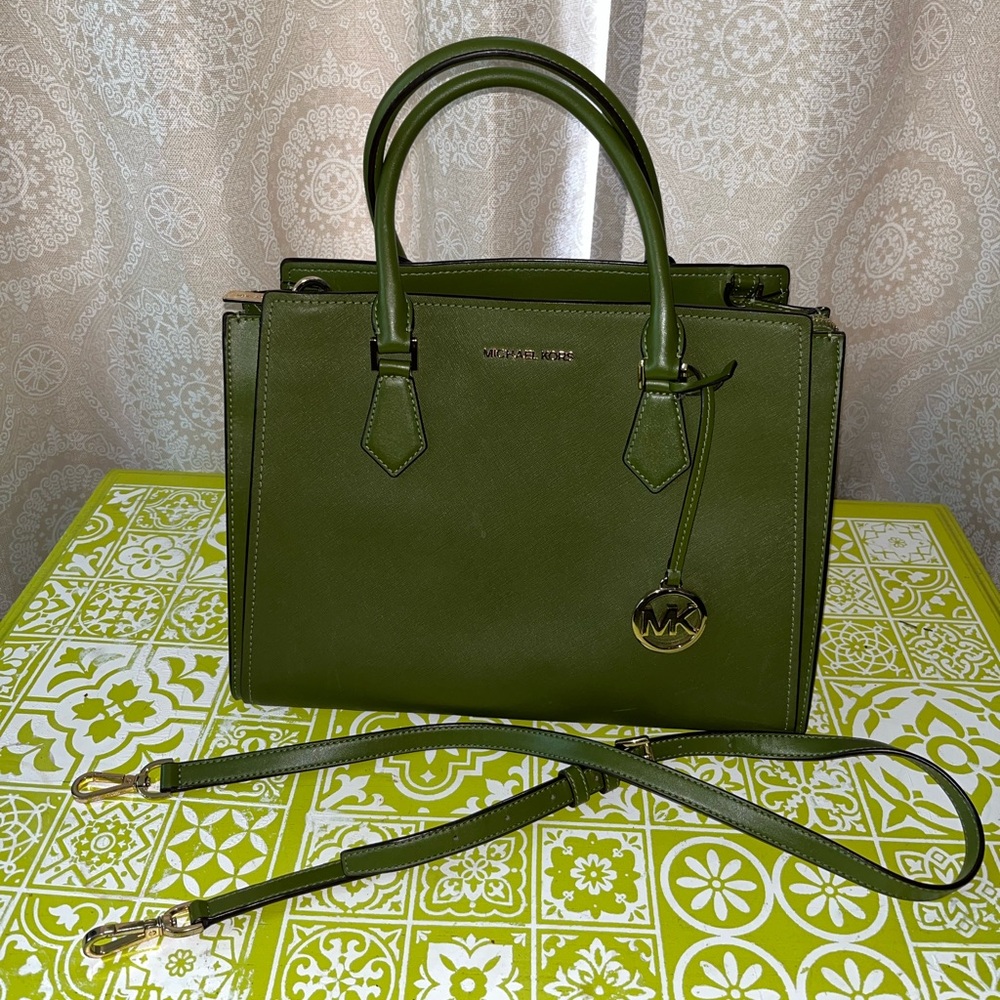 Michael Kors Forest Green Satchel